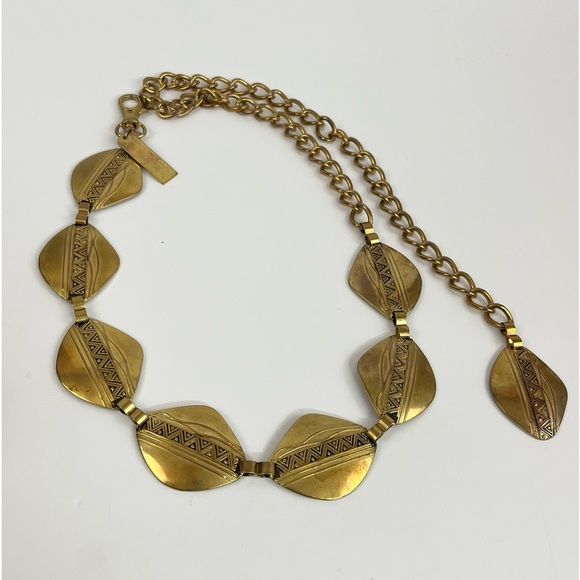 Vintage Bohemians New York Studio Gold Tone Statement Belt - Picture 2 of 16